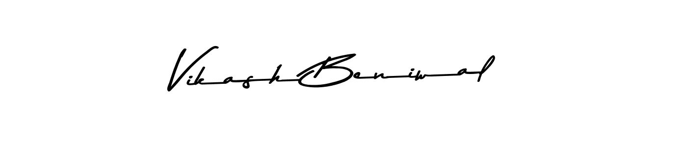 Use a signature maker to create a handwritten signature online. With this signature software, you can design (Asem Kandis PERSONAL USE) your own signature for name Vikash Beniwal. Vikash Beniwal signature style 9 images and pictures png