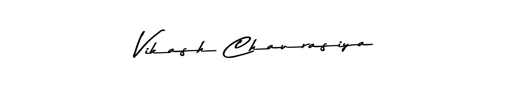 Create a beautiful signature design for name Vikash Chaurasiya. With this signature (Asem Kandis PERSONAL USE) fonts, you can make a handwritten signature for free. Vikash Chaurasiya signature style 9 images and pictures png