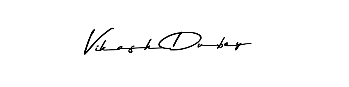 How to make Vikash Dubey name signature. Use Asem Kandis PERSONAL USE style for creating short signs online. This is the latest handwritten sign. Vikash Dubey signature style 9 images and pictures png