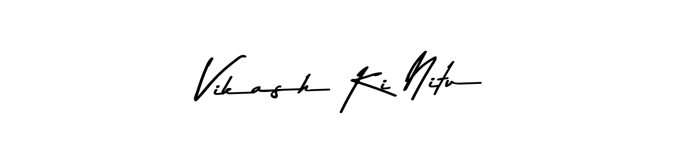 How to make Vikash Ki Nitu signature? Asem Kandis PERSONAL USE is a professional autograph style. Create handwritten signature for Vikash Ki Nitu name. Vikash Ki Nitu signature style 9 images and pictures png