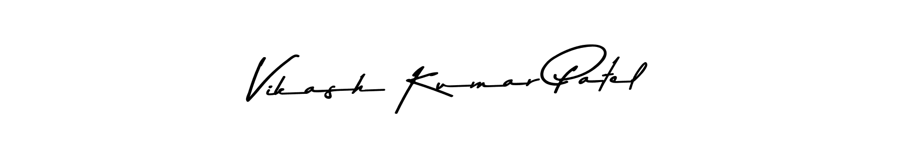 Make a beautiful signature design for name Vikash Kumar Patel. With this signature (Asem Kandis PERSONAL USE) style, you can create a handwritten signature for free. Vikash Kumar Patel signature style 9 images and pictures png