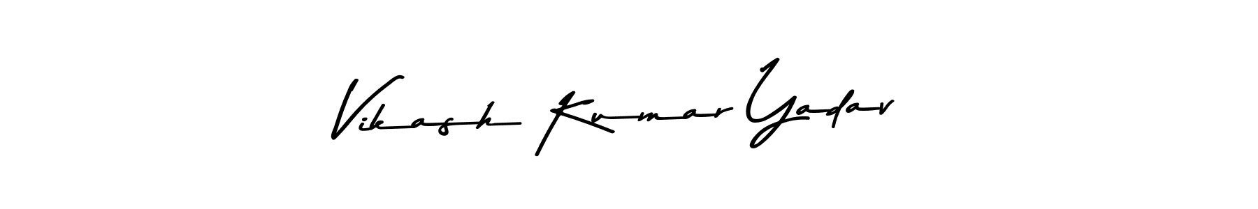 Use a signature maker to create a handwritten signature online. With this signature software, you can design (Asem Kandis PERSONAL USE) your own signature for name Vikash Kumar Yadav. Vikash Kumar Yadav signature style 9 images and pictures png