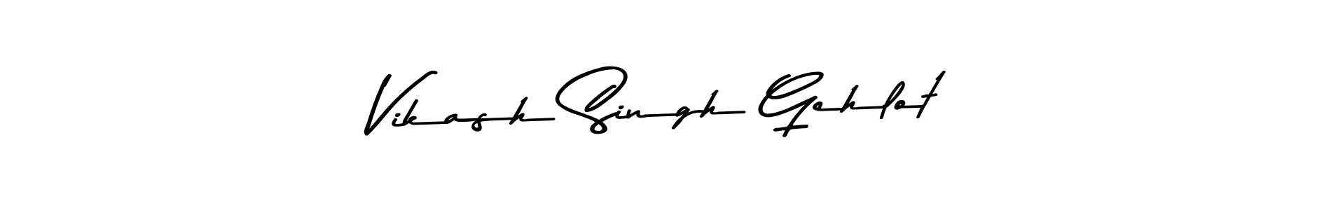 Make a beautiful signature design for name Vikash Singh Gehlot. With this signature (Asem Kandis PERSONAL USE) style, you can create a handwritten signature for free. Vikash Singh Gehlot signature style 9 images and pictures png