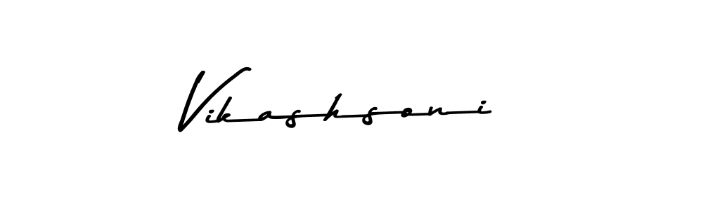 How to make Vikashsoni signature? Asem Kandis PERSONAL USE is a professional autograph style. Create handwritten signature for Vikashsoni name. Vikashsoni signature style 9 images and pictures png