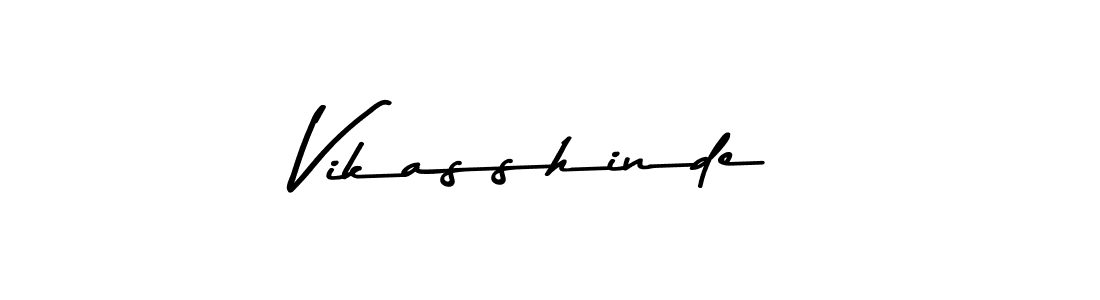 Vikasshinde stylish signature style. Best Handwritten Sign (Asem Kandis PERSONAL USE) for my name. Handwritten Signature Collection Ideas for my name Vikasshinde. Vikasshinde signature style 9 images and pictures png