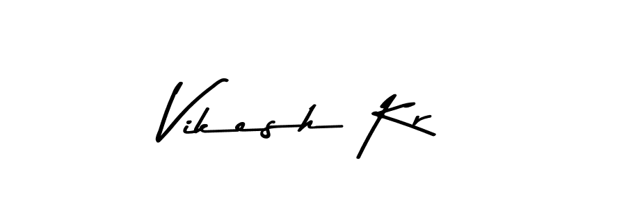 This is the best signature style for the Vikesh Kr name. Also you like these signature font (Asem Kandis PERSONAL USE). Mix name signature. Vikesh Kr signature style 9 images and pictures png