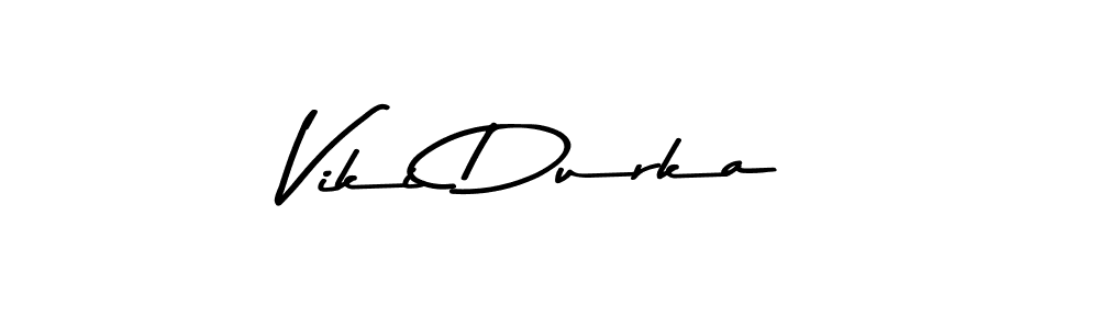 Design your own signature with our free online signature maker. With this signature software, you can create a handwritten (Asem Kandis PERSONAL USE) signature for name Viki Durka. Viki Durka signature style 9 images and pictures png
