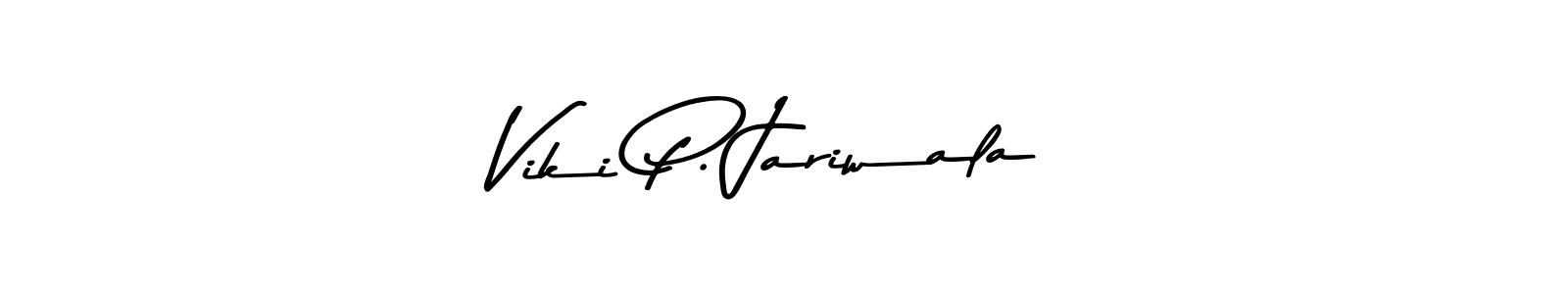 The best way (Asem Kandis PERSONAL USE) to make a short signature is to pick only two or three words in your name. The name Viki P. Jariwala include a total of six letters. For converting this name. Viki P. Jariwala signature style 9 images and pictures png