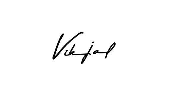 Here are the top 10 professional signature styles for the name Vikjal. These are the best autograph styles you can use for your name. Vikjal signature style 9 images and pictures png