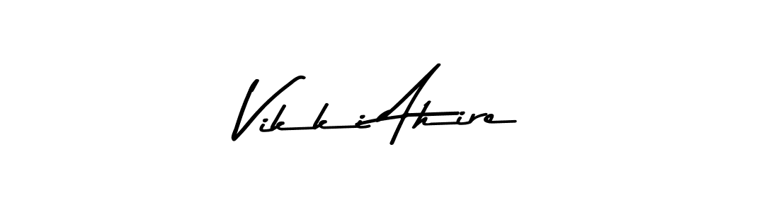 Make a beautiful signature design for name Vikki Ahire. Use this online signature maker to create a handwritten signature for free. Vikki Ahire signature style 9 images and pictures png