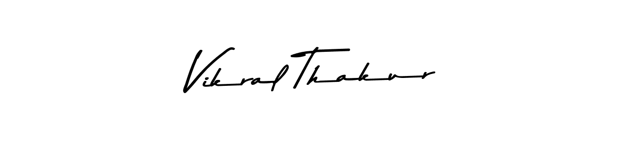 This is the best signature style for the Vikral Thakur name. Also you like these signature font (Asem Kandis PERSONAL USE). Mix name signature. Vikral Thakur signature style 9 images and pictures png