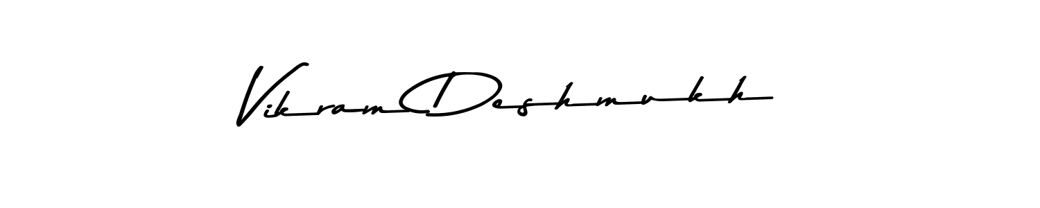 Use a signature maker to create a handwritten signature online. With this signature software, you can design (Asem Kandis PERSONAL USE) your own signature for name Vikram Deshmukh. Vikram Deshmukh signature style 9 images and pictures png