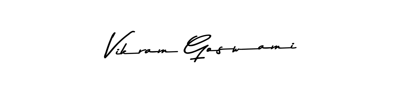 Use a signature maker to create a handwritten signature online. With this signature software, you can design (Asem Kandis PERSONAL USE) your own signature for name Vikram Goswami. Vikram Goswami signature style 9 images and pictures png