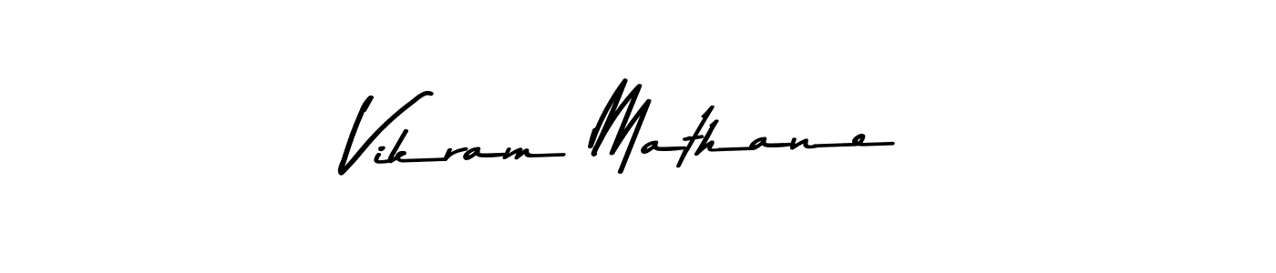 This is the best signature style for the Vikram Mathane name. Also you like these signature font (Asem Kandis PERSONAL USE). Mix name signature. Vikram Mathane signature style 9 images and pictures png