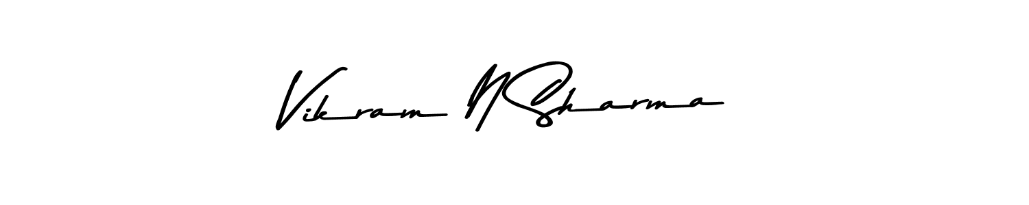 Asem Kandis PERSONAL USE is a professional signature style that is perfect for those who want to add a touch of class to their signature. It is also a great choice for those who want to make their signature more unique. Get Vikram N Sharma name to fancy signature for free. Vikram N Sharma signature style 9 images and pictures png