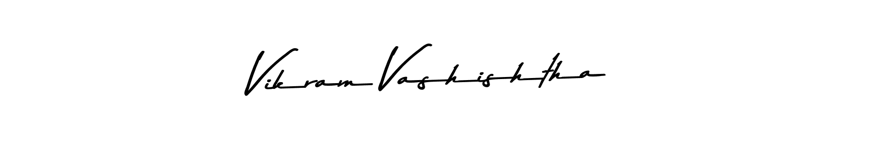Create a beautiful signature design for name Vikram Vashishtha. With this signature (Asem Kandis PERSONAL USE) fonts, you can make a handwritten signature for free. Vikram Vashishtha signature style 9 images and pictures png