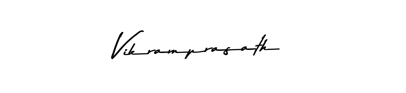 Also we have Vikramprasath name is the best signature style. Create professional handwritten signature collection using Asem Kandis PERSONAL USE autograph style. Vikramprasath signature style 9 images and pictures png