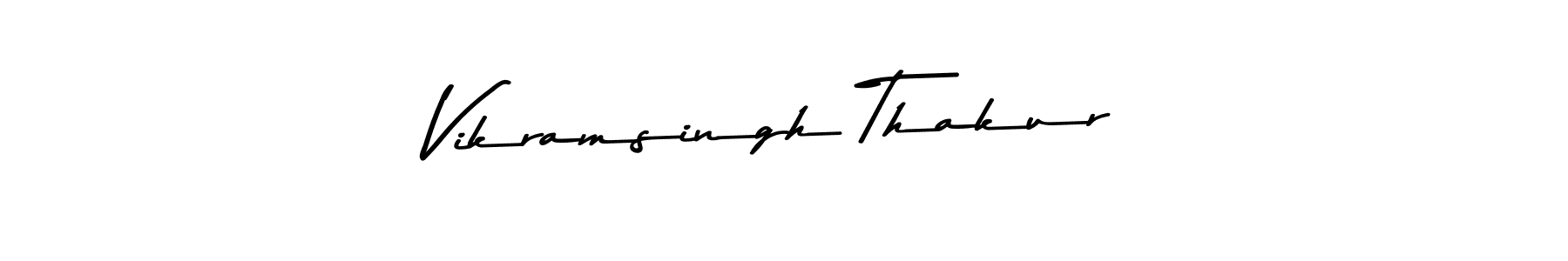 How to make Vikramsingh Thakur name signature. Use Asem Kandis PERSONAL USE style for creating short signs online. This is the latest handwritten sign. Vikramsingh Thakur signature style 9 images and pictures png