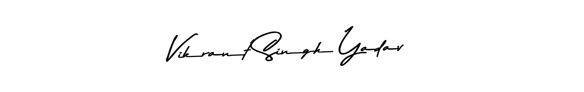 Create a beautiful signature design for name Vikrant Singh Yadav. With this signature (Asem Kandis PERSONAL USE) fonts, you can make a handwritten signature for free. Vikrant Singh Yadav signature style 9 images and pictures png