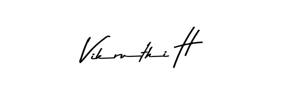 Similarly Asem Kandis PERSONAL USE is the best handwritten signature design. Signature creator online .You can use it as an online autograph creator for name Vikruthi H. Vikruthi H signature style 9 images and pictures png