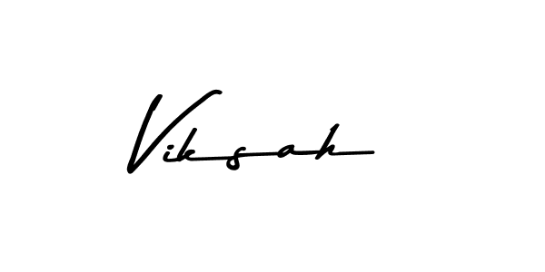 Viksah stylish signature style. Best Handwritten Sign (Asem Kandis PERSONAL USE) for my name. Handwritten Signature Collection Ideas for my name Viksah. Viksah signature style 9 images and pictures png