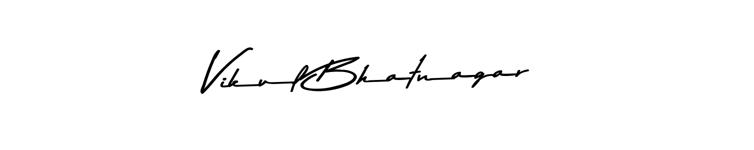 Vikul Bhatnagar stylish signature style. Best Handwritten Sign (Asem Kandis PERSONAL USE) for my name. Handwritten Signature Collection Ideas for my name Vikul Bhatnagar. Vikul Bhatnagar signature style 9 images and pictures png