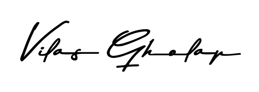 Create a beautiful signature design for name Vilas Gholap. With this signature (Asem Kandis PERSONAL USE) fonts, you can make a handwritten signature for free. Vilas Gholap signature style 9 images and pictures png
