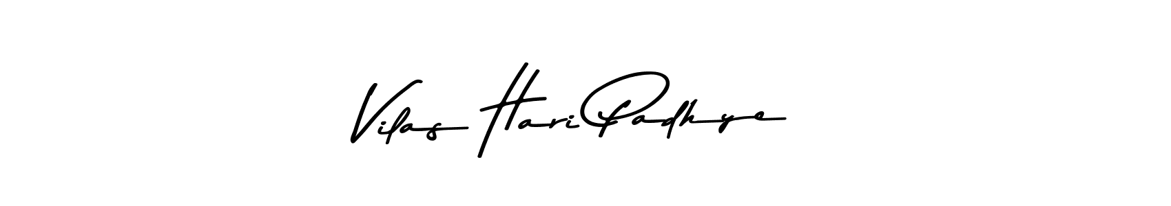 How to make Vilas Hari Padhye name signature. Use Asem Kandis PERSONAL USE style for creating short signs online. This is the latest handwritten sign. Vilas Hari Padhye signature style 9 images and pictures png