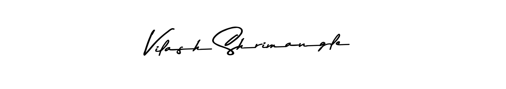 Similarly Asem Kandis PERSONAL USE is the best handwritten signature design. Signature creator online .You can use it as an online autograph creator for name Vilash Shrimangle. Vilash Shrimangle signature style 9 images and pictures png