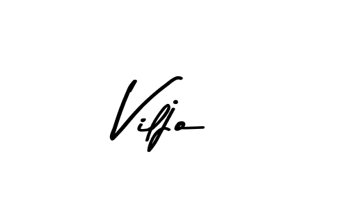 Use a signature maker to create a handwritten signature online. With this signature software, you can design (Asem Kandis PERSONAL USE) your own signature for name Viljo. Viljo signature style 9 images and pictures png