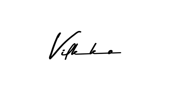 How to Draw Vilkko signature style? Asem Kandis PERSONAL USE is a latest design signature styles for name Vilkko. Vilkko signature style 9 images and pictures png