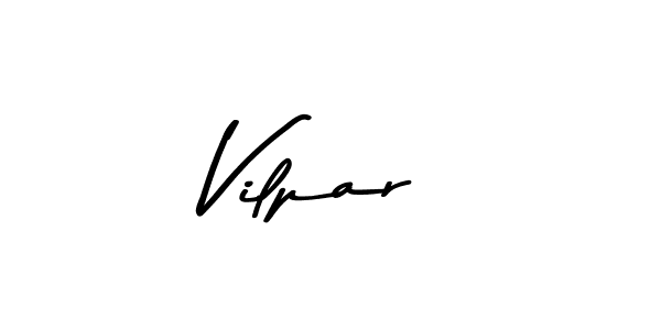 How to make Vilpar name signature. Use Asem Kandis PERSONAL USE style for creating short signs online. This is the latest handwritten sign. Vilpar signature style 9 images and pictures png