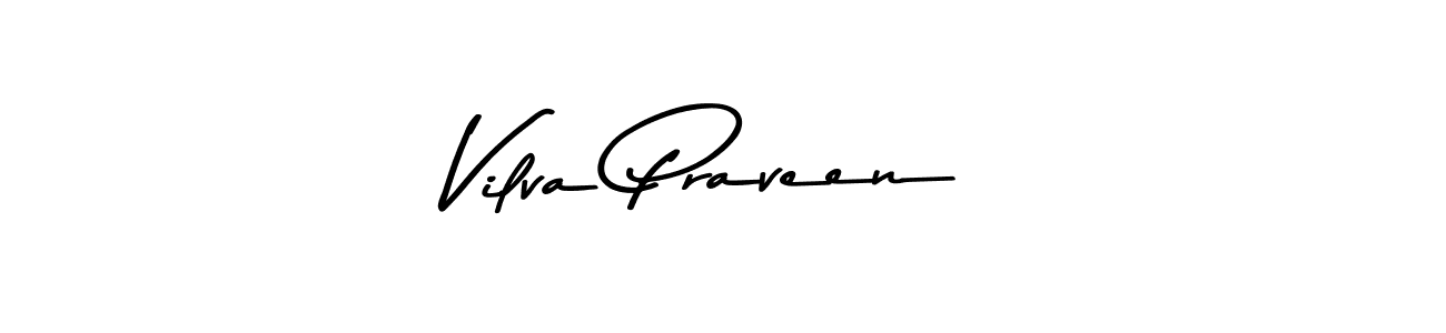 How to make Vilva Praveen signature? Asem Kandis PERSONAL USE is a professional autograph style. Create handwritten signature for Vilva Praveen name. Vilva Praveen signature style 9 images and pictures png