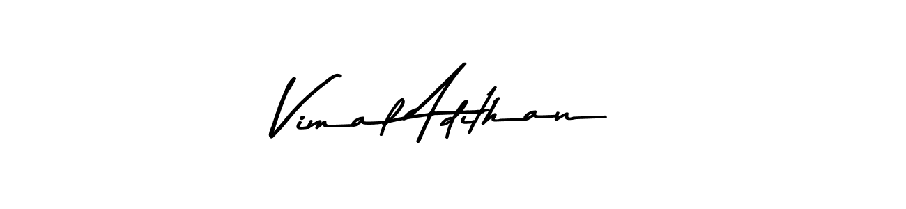 Vimal Adithan stylish signature style. Best Handwritten Sign (Asem Kandis PERSONAL USE) for my name. Handwritten Signature Collection Ideas for my name Vimal Adithan. Vimal Adithan signature style 9 images and pictures png