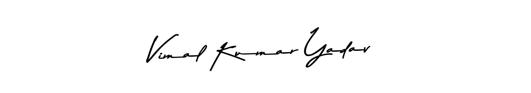 The best way (Asem Kandis PERSONAL USE) to make a short signature is to pick only two or three words in your name. The name Vimal Kumar Yadav include a total of six letters. For converting this name. Vimal Kumar Yadav signature style 9 images and pictures png