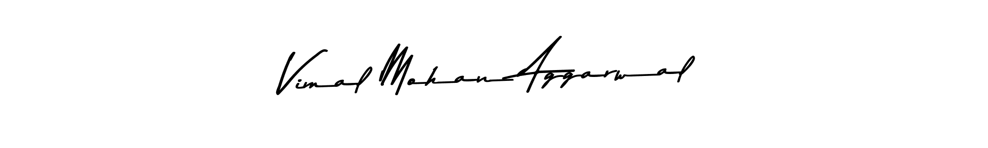 Vimal Mohan Aggarwal stylish signature style. Best Handwritten Sign (Asem Kandis PERSONAL USE) for my name. Handwritten Signature Collection Ideas for my name Vimal Mohan Aggarwal. Vimal Mohan Aggarwal signature style 9 images and pictures png