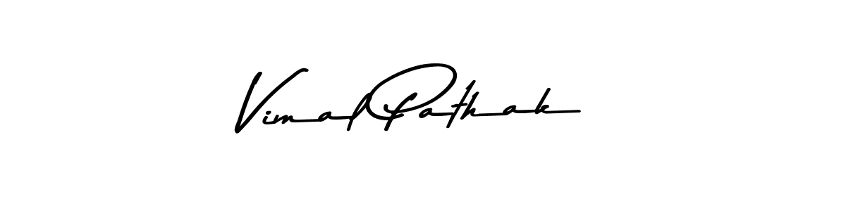 Create a beautiful signature design for name Vimal Pathak. With this signature (Asem Kandis PERSONAL USE) fonts, you can make a handwritten signature for free. Vimal Pathak signature style 9 images and pictures png