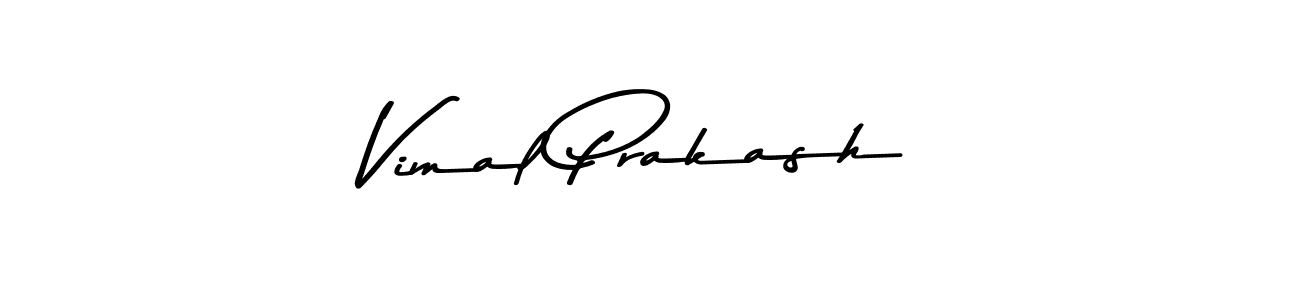 How to make Vimal Prakash name signature. Use Asem Kandis PERSONAL USE style for creating short signs online. This is the latest handwritten sign. Vimal Prakash signature style 9 images and pictures png