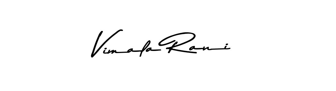 Create a beautiful signature design for name Vimala Rani. With this signature (Asem Kandis PERSONAL USE) fonts, you can make a handwritten signature for free. Vimala Rani signature style 9 images and pictures png