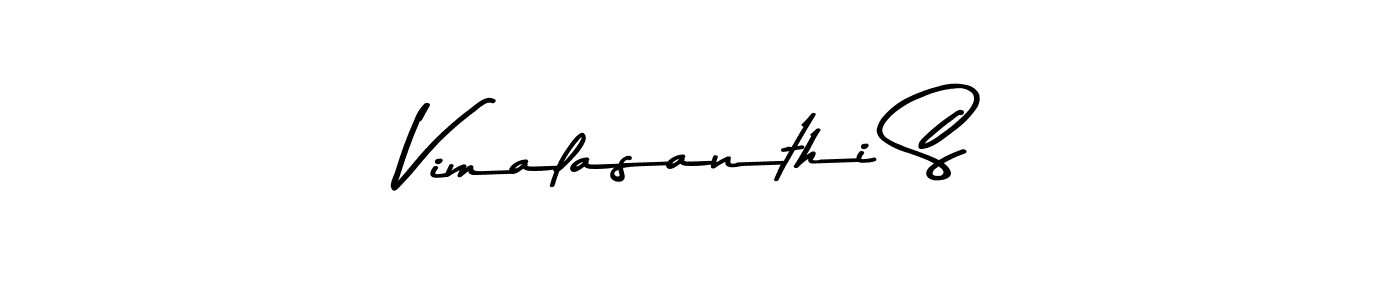 Also we have Vimalasanthi S name is the best signature style. Create professional handwritten signature collection using Asem Kandis PERSONAL USE autograph style. Vimalasanthi S signature style 9 images and pictures png