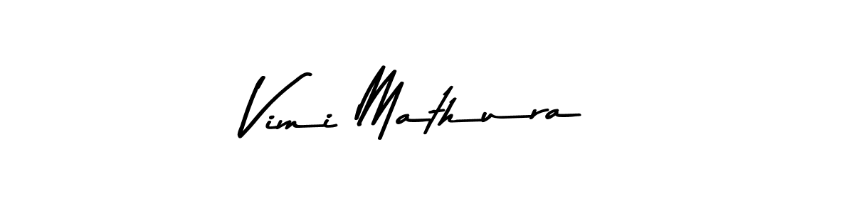 Design your own signature with our free online signature maker. With this signature software, you can create a handwritten (Asem Kandis PERSONAL USE) signature for name Vimi Mathura. Vimi Mathura signature style 9 images and pictures png