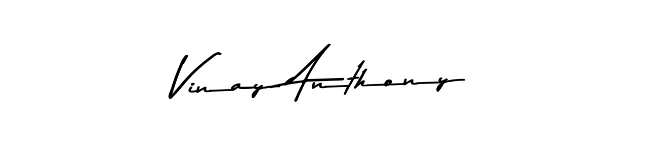 How to make Vinay Anthony signature? Asem Kandis PERSONAL USE is a professional autograph style. Create handwritten signature for Vinay Anthony name. Vinay Anthony signature style 9 images and pictures png