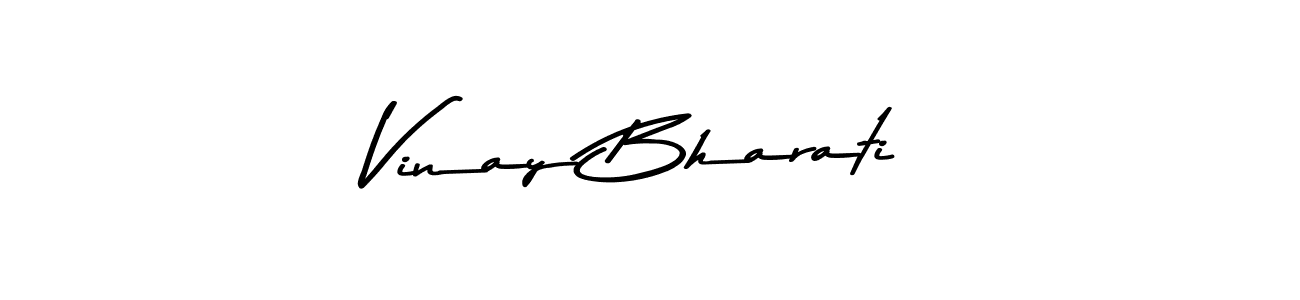 Make a beautiful signature design for name Vinay Bharati. With this signature (Asem Kandis PERSONAL USE) style, you can create a handwritten signature for free. Vinay Bharati signature style 9 images and pictures png