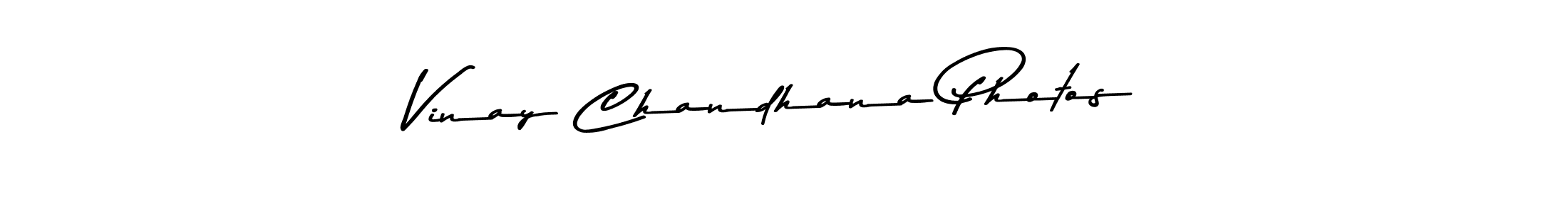 Create a beautiful signature design for name Vinay Chandhana Photos. With this signature (Asem Kandis PERSONAL USE) fonts, you can make a handwritten signature for free. Vinay Chandhana Photos signature style 9 images and pictures png