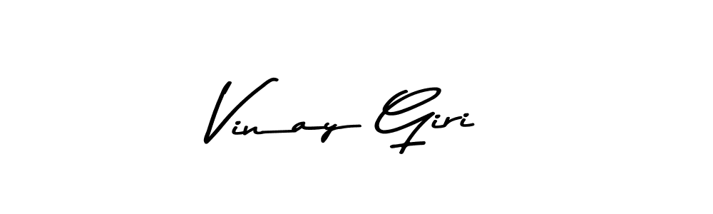 Make a beautiful signature design for name Vinay Giri. With this signature (Asem Kandis PERSONAL USE) style, you can create a handwritten signature for free. Vinay Giri signature style 9 images and pictures png