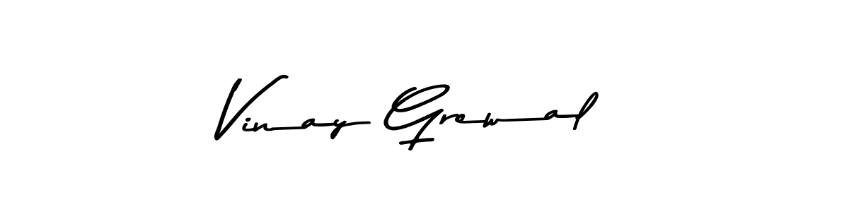 Design your own signature with our free online signature maker. With this signature software, you can create a handwritten (Asem Kandis PERSONAL USE) signature for name Vinay Grewal. Vinay Grewal signature style 9 images and pictures png