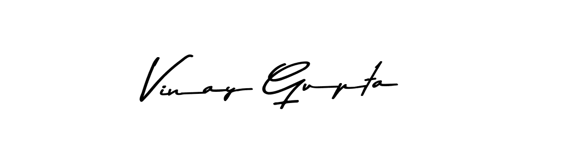 Create a beautiful signature design for name Vinay Gupta. With this signature (Asem Kandis PERSONAL USE) fonts, you can make a handwritten signature for free. Vinay Gupta signature style 9 images and pictures png