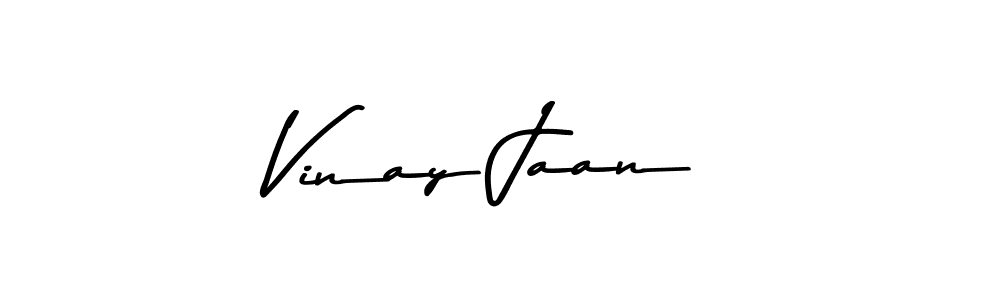 Create a beautiful signature design for name Vinay Jaan. With this signature (Asem Kandis PERSONAL USE) fonts, you can make a handwritten signature for free. Vinay Jaan signature style 9 images and pictures png