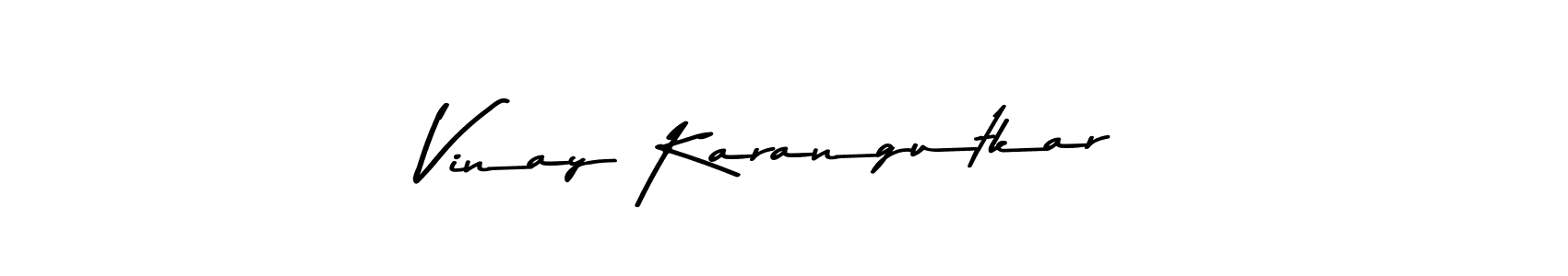 Make a short Vinay Karangutkar signature style. Manage your documents anywhere anytime using Asem Kandis PERSONAL USE. Create and add eSignatures, submit forms, share and send files easily. Vinay Karangutkar signature style 9 images and pictures png