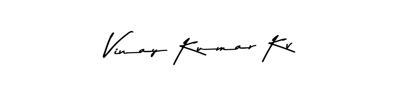 Vinay Kumar Kv stylish signature style. Best Handwritten Sign (Asem Kandis PERSONAL USE) for my name. Handwritten Signature Collection Ideas for my name Vinay Kumar Kv. Vinay Kumar Kv signature style 9 images and pictures png